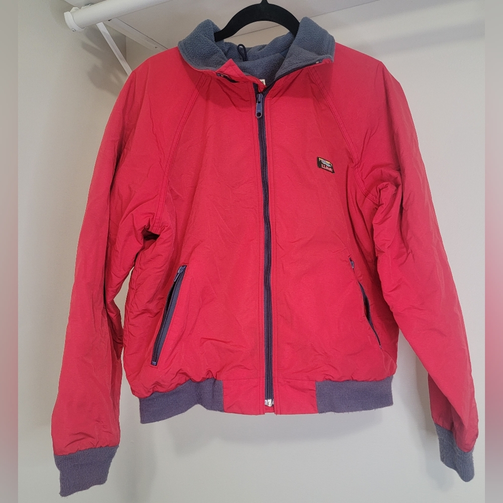VINTAGE 90S LL Bean Red Jacket Mens Size Large